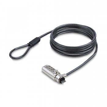 StarTech.com Cable de Seguridad Delgado de Portátil Compatible con K-Slot de 1,5m - Cable Antirrobo  SSTDC4D-LAPTOP-LOCK