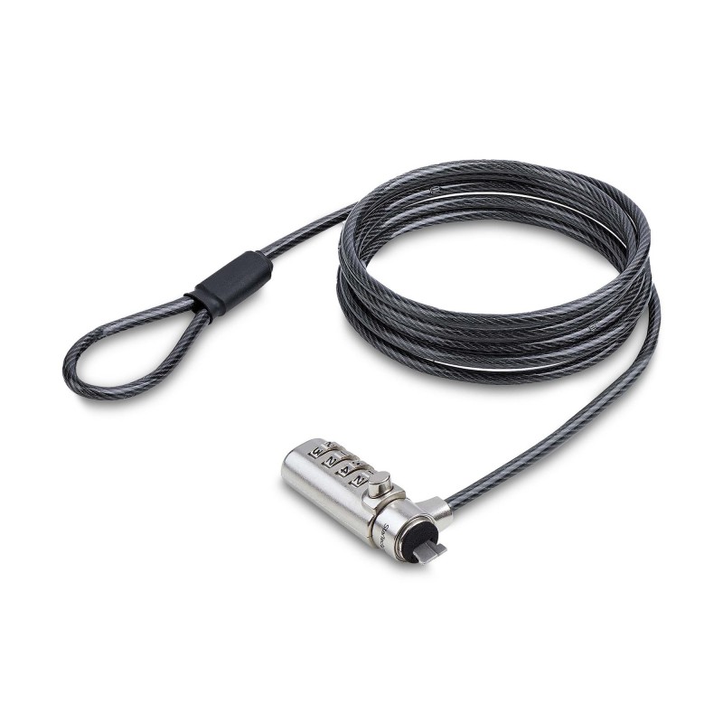 StarTech.com Cable de Seguridad Delgado de Portátil Compatible con K-Slot de 1,5m - Cable Antirrobo  SSTDC4D-LAPTOP-LOCK