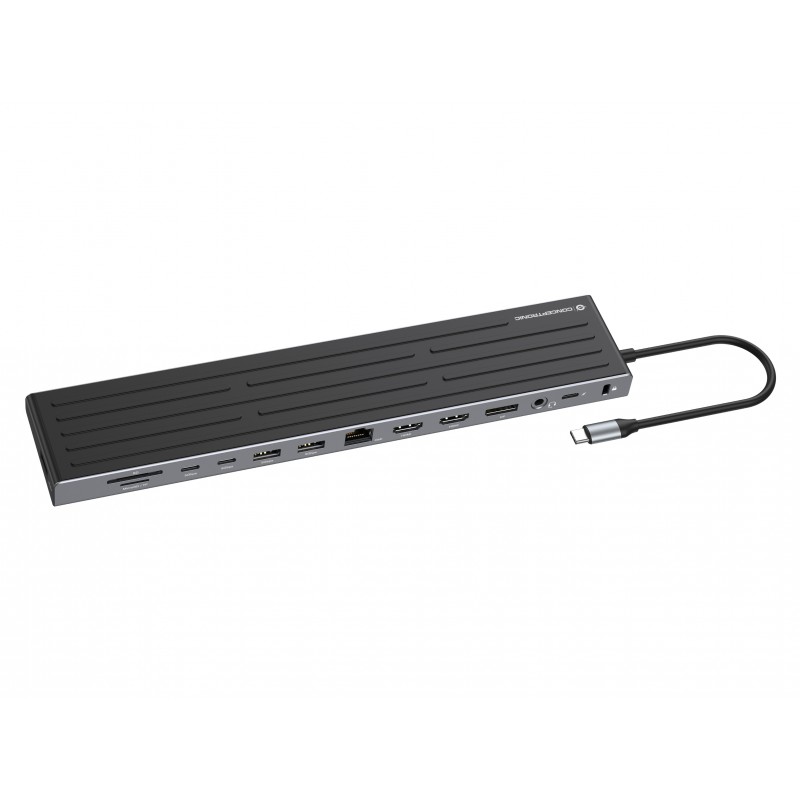 Conceptronic DONN32B base para portátil y replicador de puertos Alámbrico USB 3.2 Gen 1 (3.1 Gen 1) 