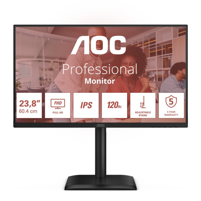 AOC 24E4U - 23.8" Full HD - LED - Negro - 120Hz