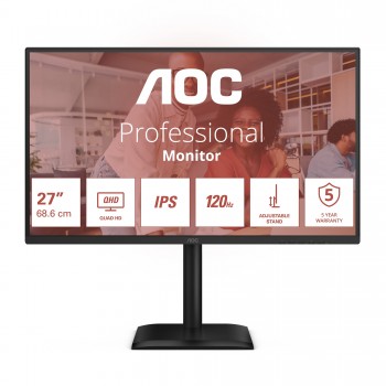 AOC E4 Q27E4U - 27" Quad HD - LED - Negro - 120Hz