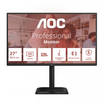 AOC E4 Q27E4CV - 27" Quad HD - LED - Negro - 120Hz