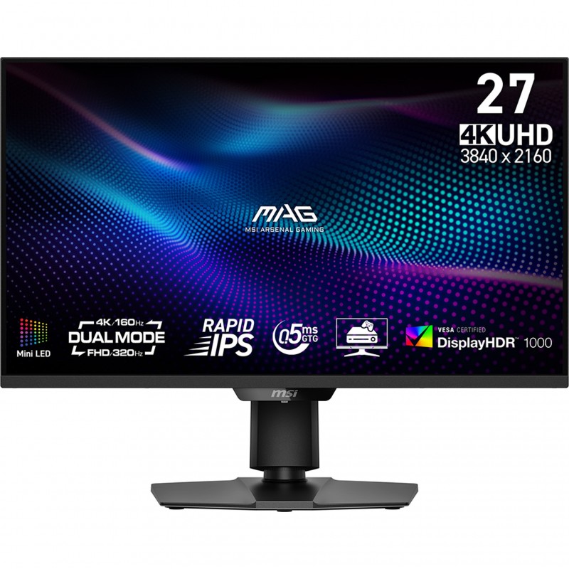 MSI MAG 274UPDF E16M - 27" 4K Ultra HD - LED - Negro - 160Hz 9S6-3CF09H-010