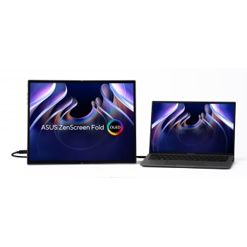 ASUS ZenScreen Fold OLED MQ17QH - 17.3" Quad HD - OLED - Plata - 60Hz 90LM09EV-B01170