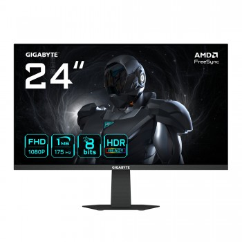 GIGABYTE GS24F14A Monitor Gaming 24” FHD - 1920 x 1080 - 23.8" Full HD - LED - Negro - 175Hz 20VM0-G24F14ABC-1EUR