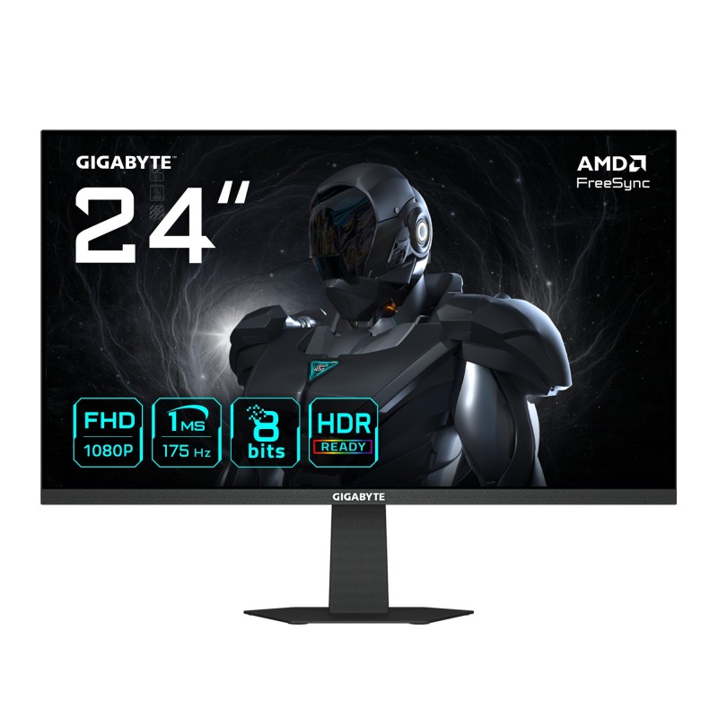 GIGABYTE GS24F14A Monitor Gaming 24” FHD - 1920 x 1080 - 23.8" Full HD - LED - Negro - 175Hz 20VM0-G24F14ABC-1EUR
