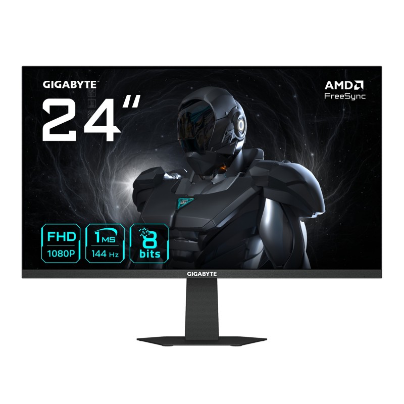 GIGABYTE GS24F14 Monitor Gaming 24” FHD - 1920 x 1080 - 23.8" Full HD - LED - Negro - 144Hz 20VM0-GS24F14BC-1EKR