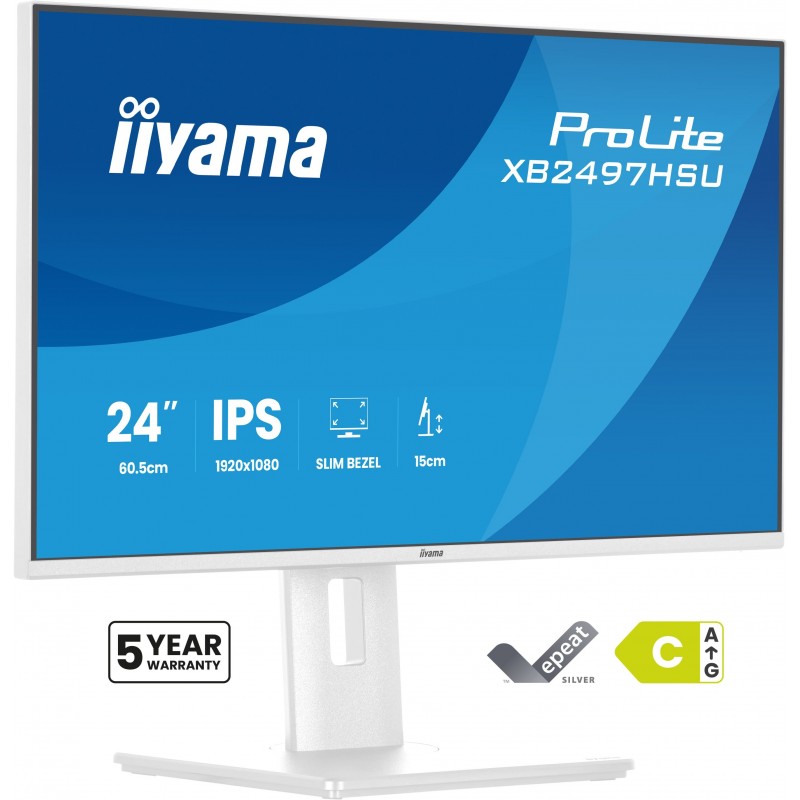 iiyama ProLite XB2497HSU-W1 - 23.8" Full HD - LED - Blanco - 120Hz
