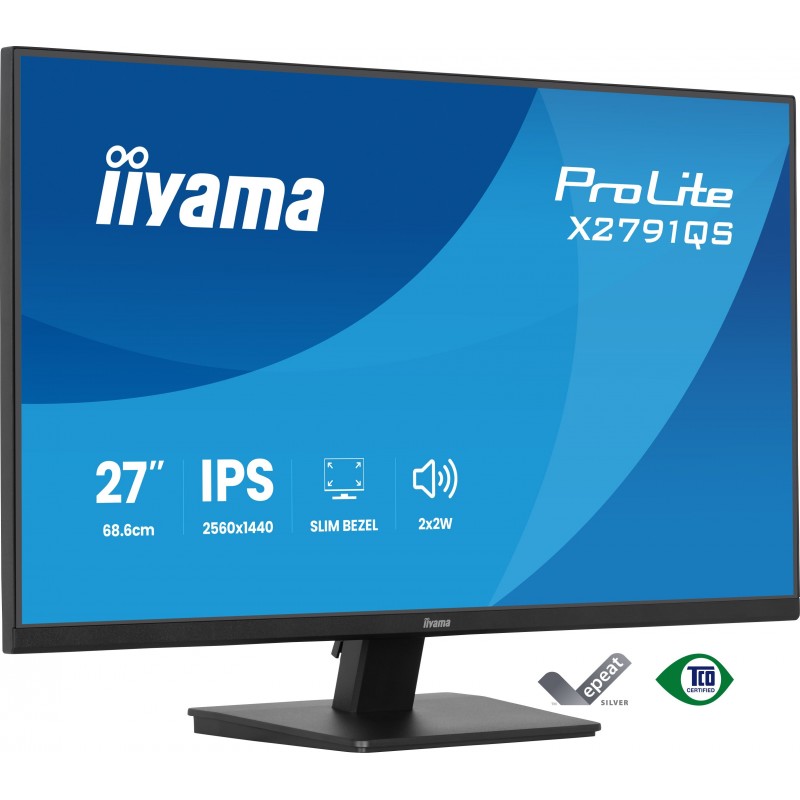 iiyama ProLite X2791QS-B1 - 27" Quad HD - LED - Negro - 75Hz