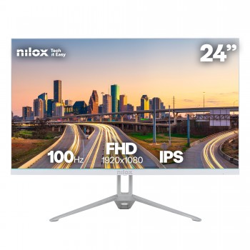 Nilox NXM24FHD100W - 23.8" Full HD - LED - Blanco - 100Hz