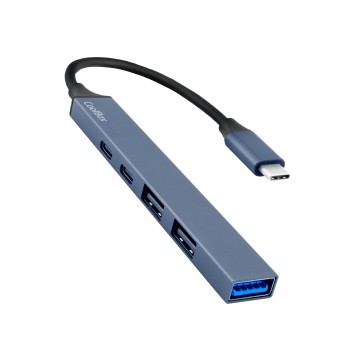 CoolBox MINIDOCK 5 ALUMINIO USB-C + PD 100W 2X USB-A 1X USB-C 1X USB-A 3.2 GEN1 COO-HUB5-C