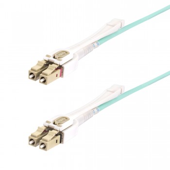 StarTech.com Cable de Fibra Óptica Multimodo LC a LC (UPC) OM4 de 5m - con Pestillos - 50 125µm - Re 450FBLCLC5PP
