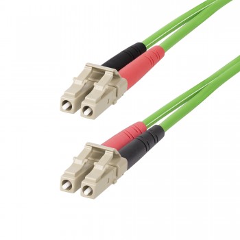StarTech.com Cable de Fibra Óptica LC a LC (UPC) OM5 Multimodo 15m - Dúplex 50 125µm LOMMF Tipo Crem LCLCL-15M-OM5-FIBER