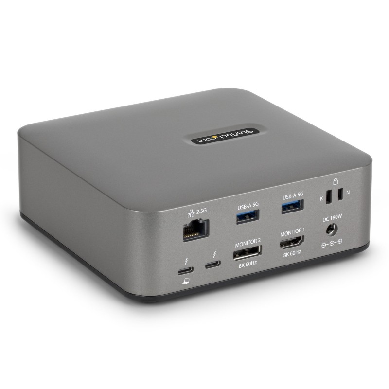 StarTech.com 215UE-TB5USB4DOCK base para portátil y replicador de puertos Alámbrico Thunderbolt 5 Gr
