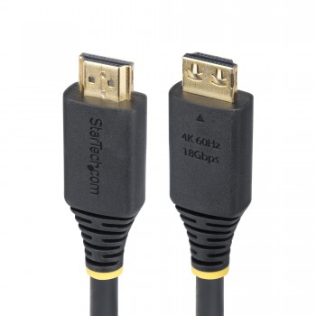 StarTech.com Cable HDMI de Alta Velocidad de 50cm - Conectores de Agarre - 4K60Hz 1440p 144Hz - HDR1 HDMI2-CABLE-GRIP-50C