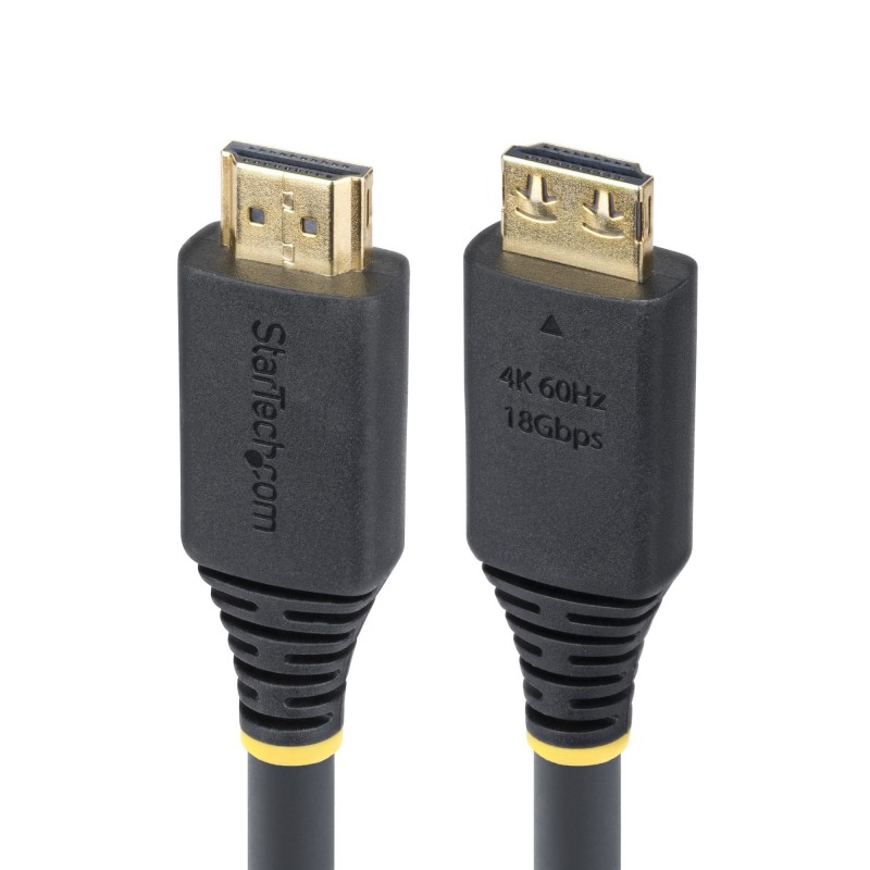 StarTech.com Cable HDMI de Alta Velocidad de 7m - Conectores de Agarre - 4K60Hz 1440p 144Hz - HDR10  HDMI2-CABLE-GRIP-7M