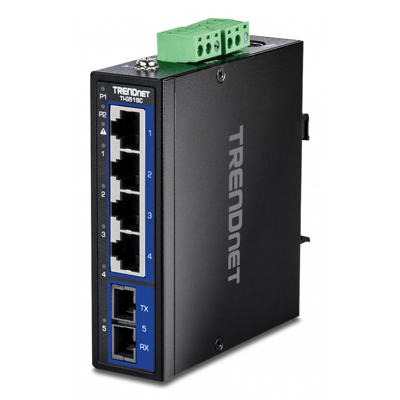 Trendnet TI-G51SC switch No administrado Gigabit Ethernet (10 100 1000) Negro