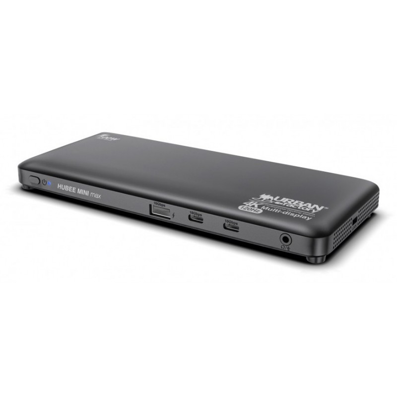 Urban Factory TCD49UF hub de interfaz USB Tipo C 10000 Mbit s Negro