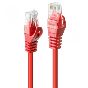 Lindy 48184 cable de red Rojo 3 m Cat6 U UTP (UTP)