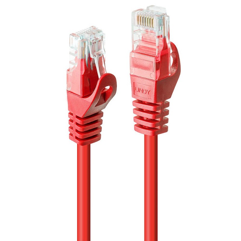 Lindy 48184 cable de red Rojo 3 m Cat6 U UTP (UTP)