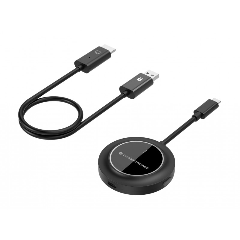 Conceptronic ATHERIC01B adaptador de pantalla inalámbrico HDMI USB Full HD Mochila