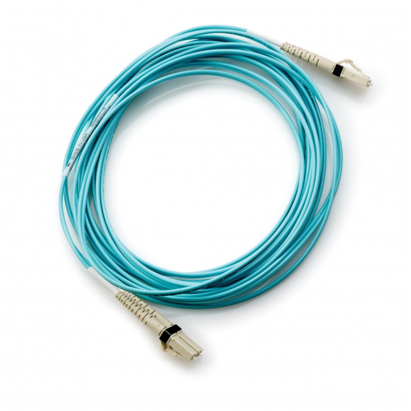HPE LC to LC Multi-mode OM3 2-Fiber 2.0m 1-Pack Fiber Optic Cable AJ835A