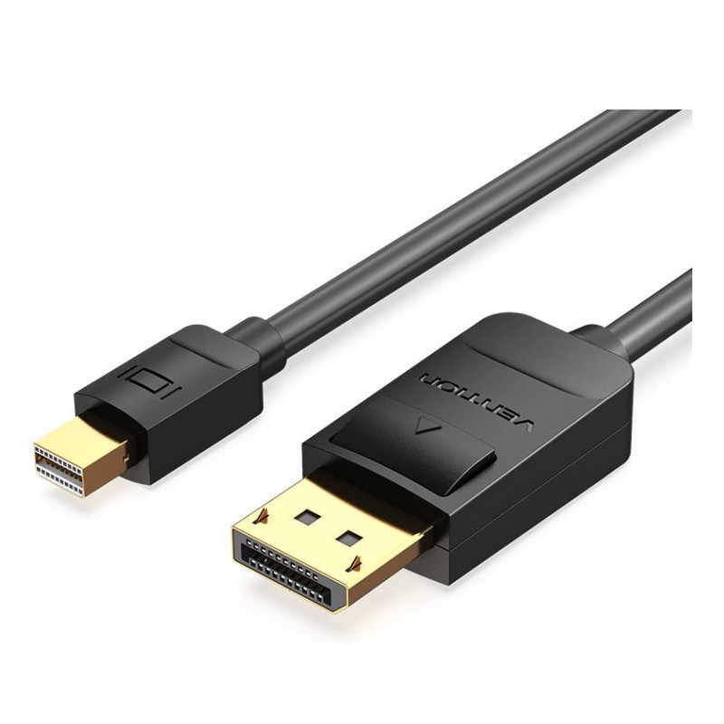 Vention HAGBF adaptador de cable de vídeo 1 m DisplayPort HDMI Negro