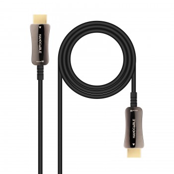 Nanocable Cable HDMI V2.1 AOC 8K@60Hz 4K@120Hz 48Gbps A M-A M, Negro, 20 m 10.15.2120
