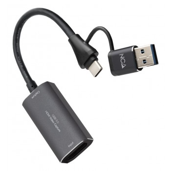 Capturadora de Video Externa Nanocable 10.15.0001  USB Tipo-C - USB 3.0