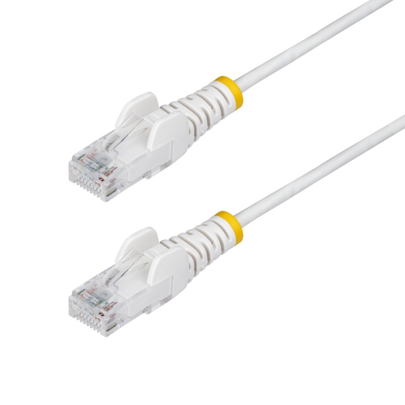 StarTech.com Cable de Red Ethernet CAT6 Delgado sin Enganches Blanco de 5m - Cable RJ45 Snagless Sli N6PAT5MWHS