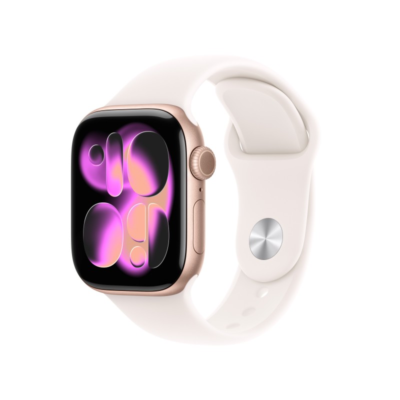 Apple Watch Series 11  42MM Aluminio Oro rosa con correa color Rosa - 5G MF8E4QL A