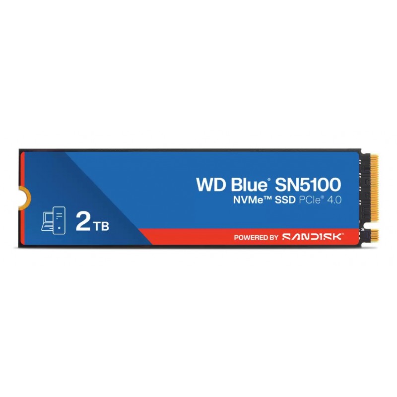 WD Blue SN5100 - 2000GB M.2 QLC 3D NAND PCI Express 4.0 WDS200T5B0E-00CPE0