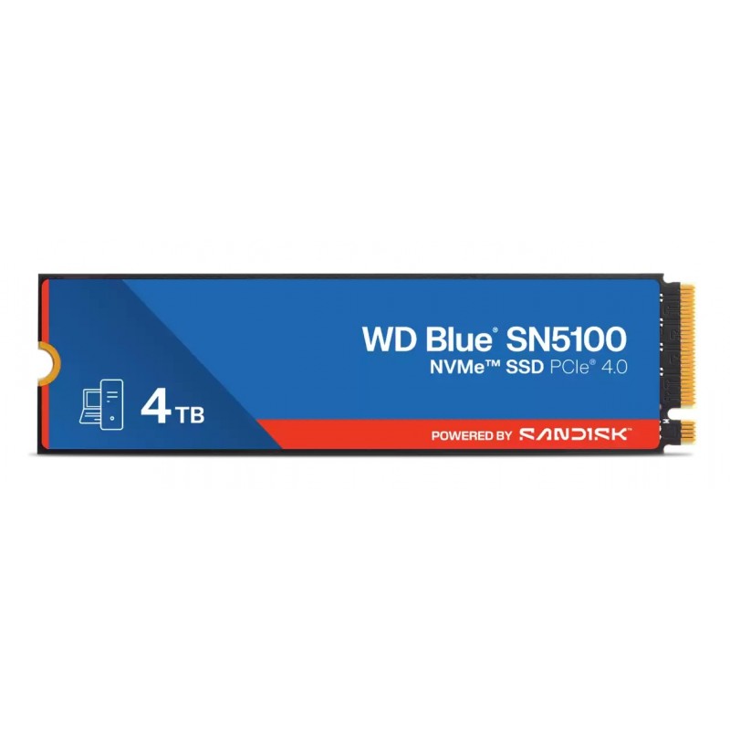 WD Blue SN5100 - 4000GB M.2 QLC 3D NAND PCI Express 4.0 WDS400T5B0E-00CPE0