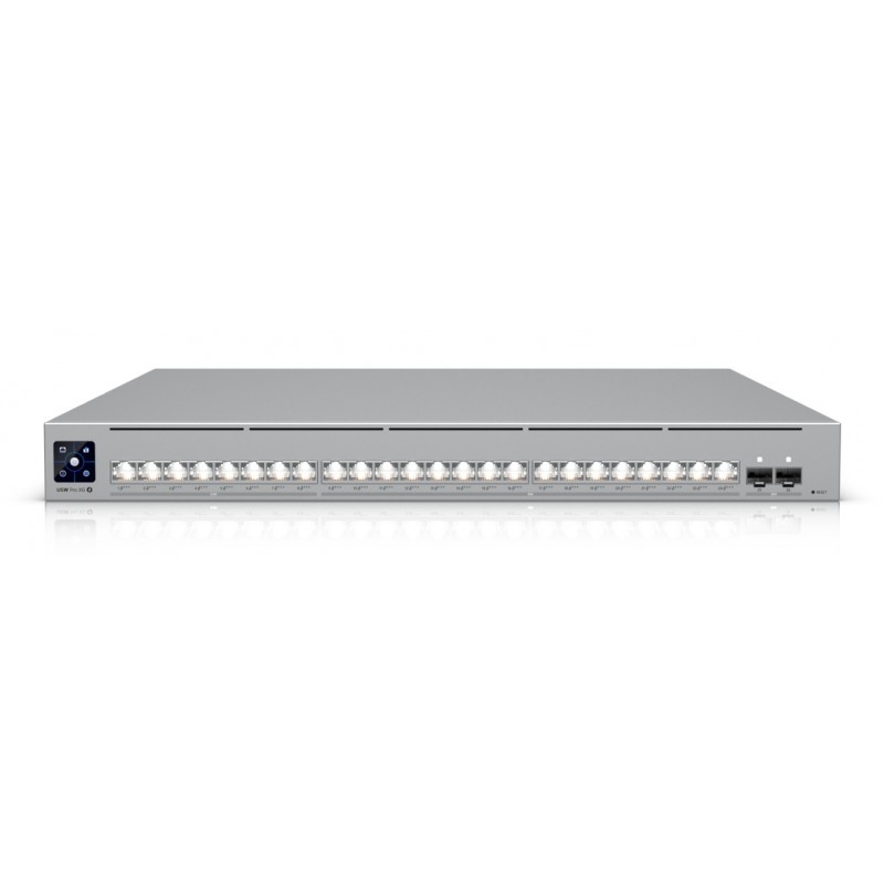 Ubiquiti UniFi Pro XG 24 PoE - Gestionado L2 L3 - 24 Puertos PoE - 10G Ethernet - 1U - Gris USW-PRO-XG-24-POE
