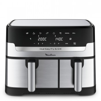 Moulinex Dual Easy Fry EZ905D20 freidora Doble 8,3 L Independiente 2450 W Freidora de aire caliente 