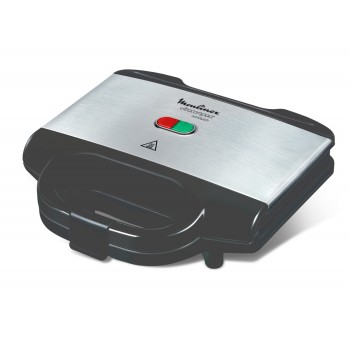 Moulinex SM156D sandwichera 700 W Negro, Acero inoxidable SM156D21