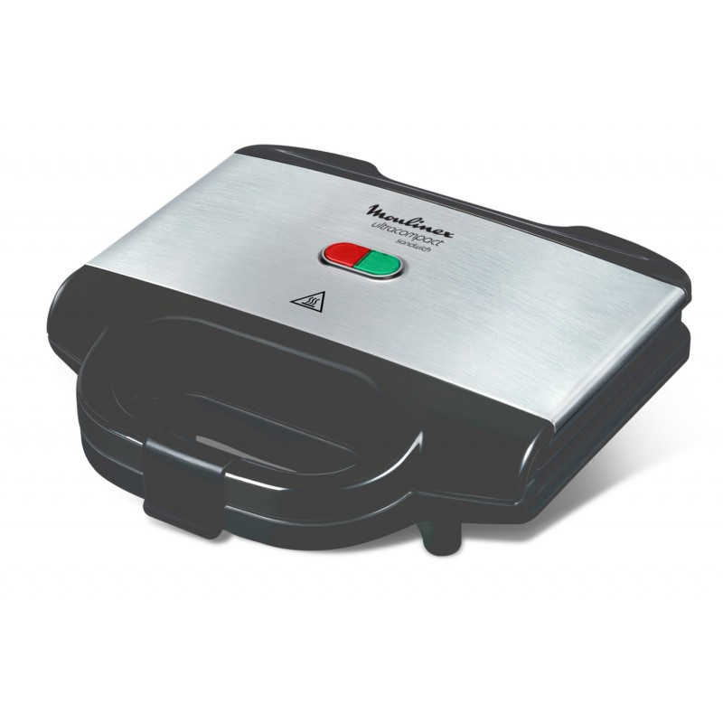 Moulinex SM156D sandwichera 700 W Negro, Acero inoxidable SM156D21
