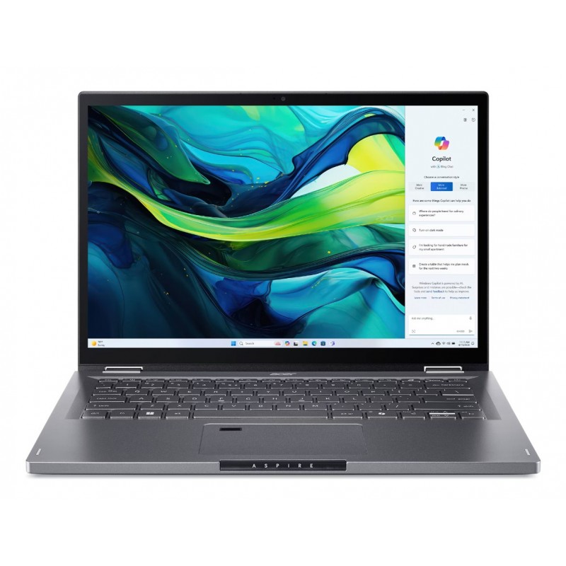 Acer Aspire Spin 14 ASP14-52MTN-505B Gris - 14" - Intel Core Ultra 5 - 16GB - 512GB SSD - Windows 11 NX.J3LEB.00K