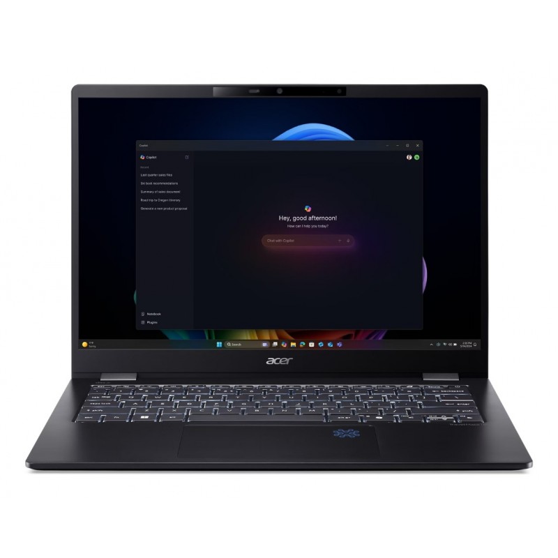 Acer TravelMate P6 14 AI TMP614-54T-TCO-75K6 Negro - 14" - Intel Core Ultra 7 - 32GB - 1000GB SSD -  NX.BJMEB.002