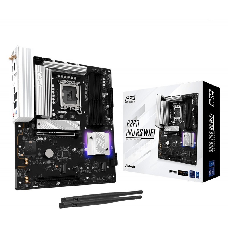 Asrock B860 Pro RS WiFi - LGA 1851 (Socket V1) - ATX - Intel B860 90-MXBRK0-A0UAYZ