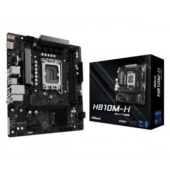 Asrock H810M-H - LGA 1851 (Socket V1) - micro ATX - Intel H810 90-MXBSZ0-A0UAYZ