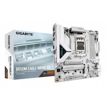 GIGABYTE B850M EAGLE WIFI6E ICE - Socket AM5 - micro ATX - AMD B850 9MB85ML6E-00-G10