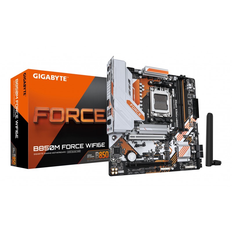 GIGABYTE B850M FORCE WIFI6E - Socket AM5 - micro ATX - AMD B850 9MB85MF6-00-G10