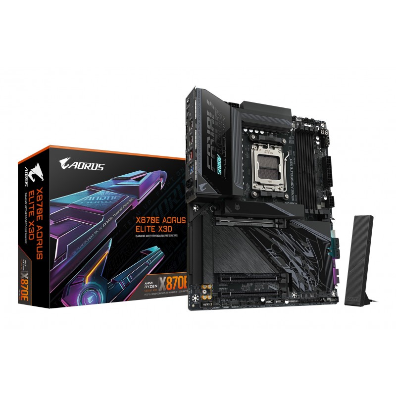 GIGABYTE X870E AORUS ELITE X3D - Socket AM5 - ATX - AMD X870E 9MX87EEX-00-G10