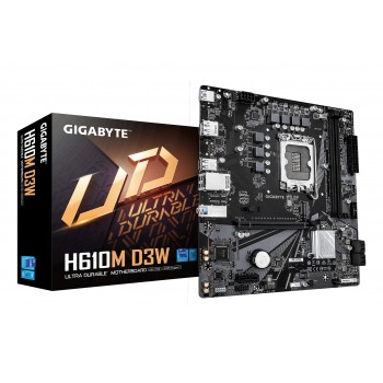 GIGABYTE H610M D3W Placa Base - LGA 1700 - micro ATX - Intel H610 9MH61M3W5-00-G10