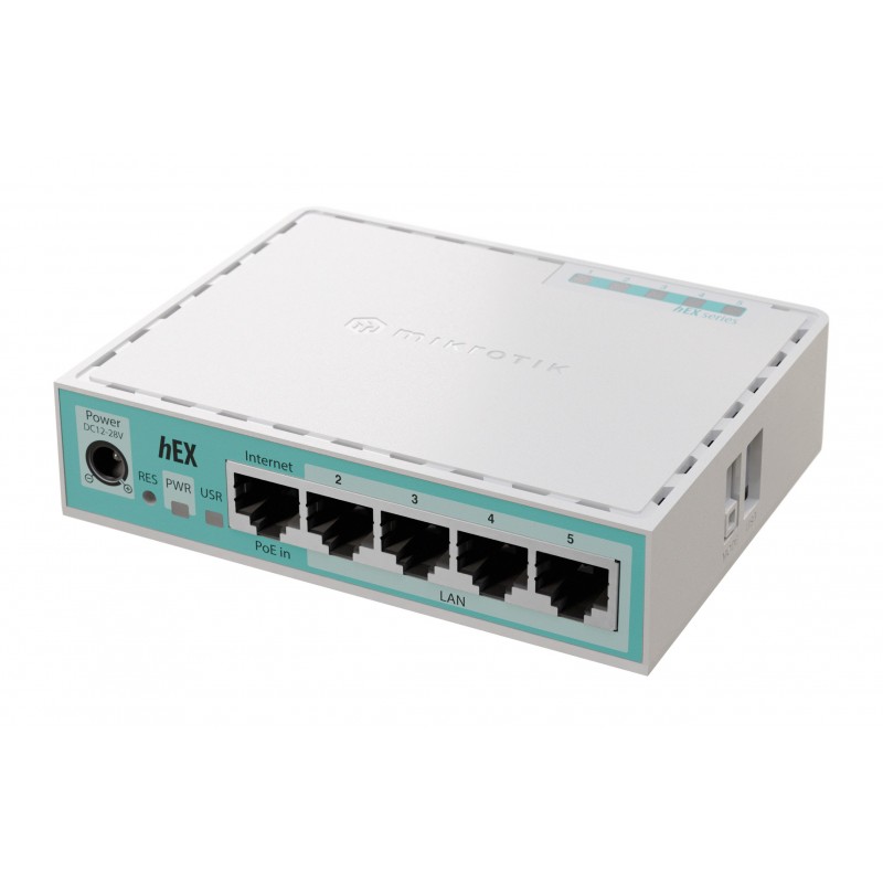 Mikrotik hEX router Gigabit Ethernet Blanco E50UG