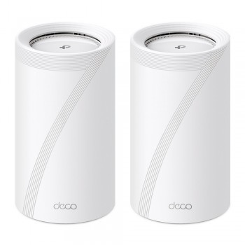 TP-Link Deco BE85 (2-Pack) Tribanda (2.4 GHz   5 GHz   6 GHz) Wi-Fi 7 (802.11be) Blanco 4 Interno DECO BE85(2-PACK)