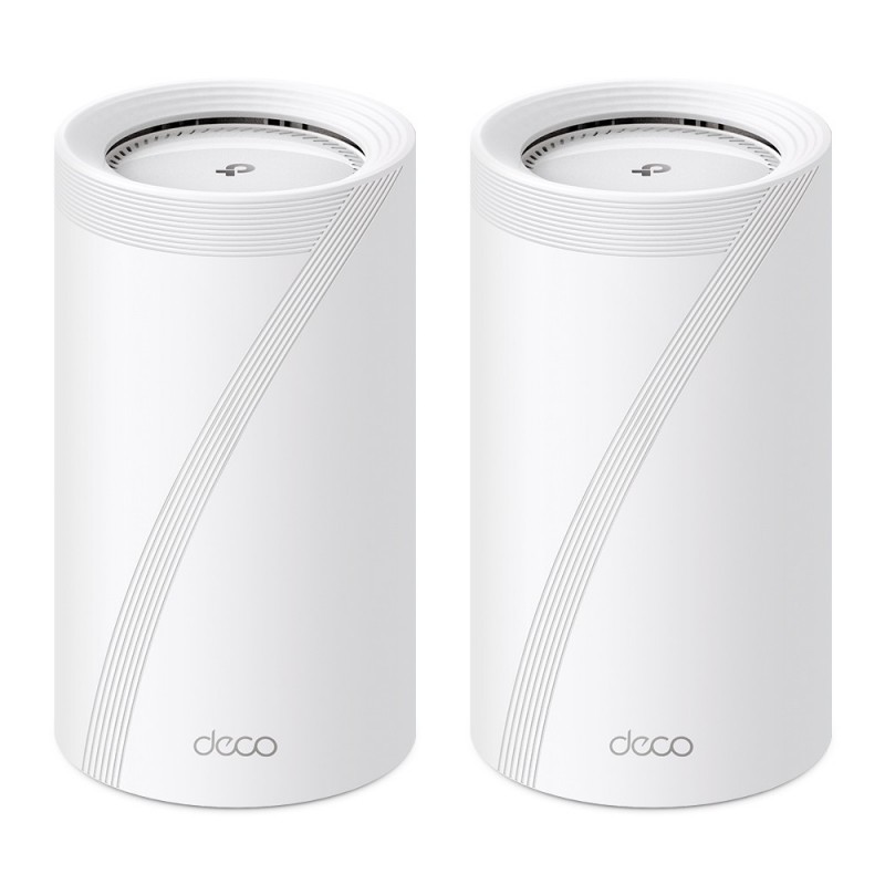 TP-Link Deco BE85 (2-Pack) Tribanda (2.4 GHz   5 GHz   6 GHz) Wi-Fi 7 (802.11be) Blanco 4 Interno DECO BE85(2-PACK)