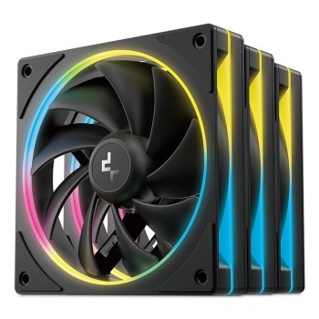 DeepCool FL12 SE 3IN1 - Ventilador para Carcasa - 12 cm - Blanco - 3 piezas R-FL12SE-BKAPN3-G