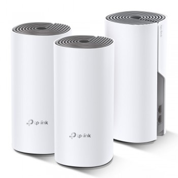 TP-Link Deco E4 (3-pack) Doble banda (2,4 GHz   5 GHz) Wi-Fi 5 (802.11ac) Blanco, Gris 2 Interno DECO E4(3-PACK) V2